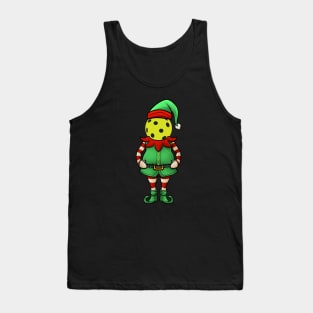 Funny Pickleball Christmas Elf Tank Top